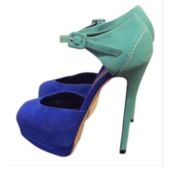 Giuseppe zanotti sharon blue platform sz 6 - Picture 15 of 16